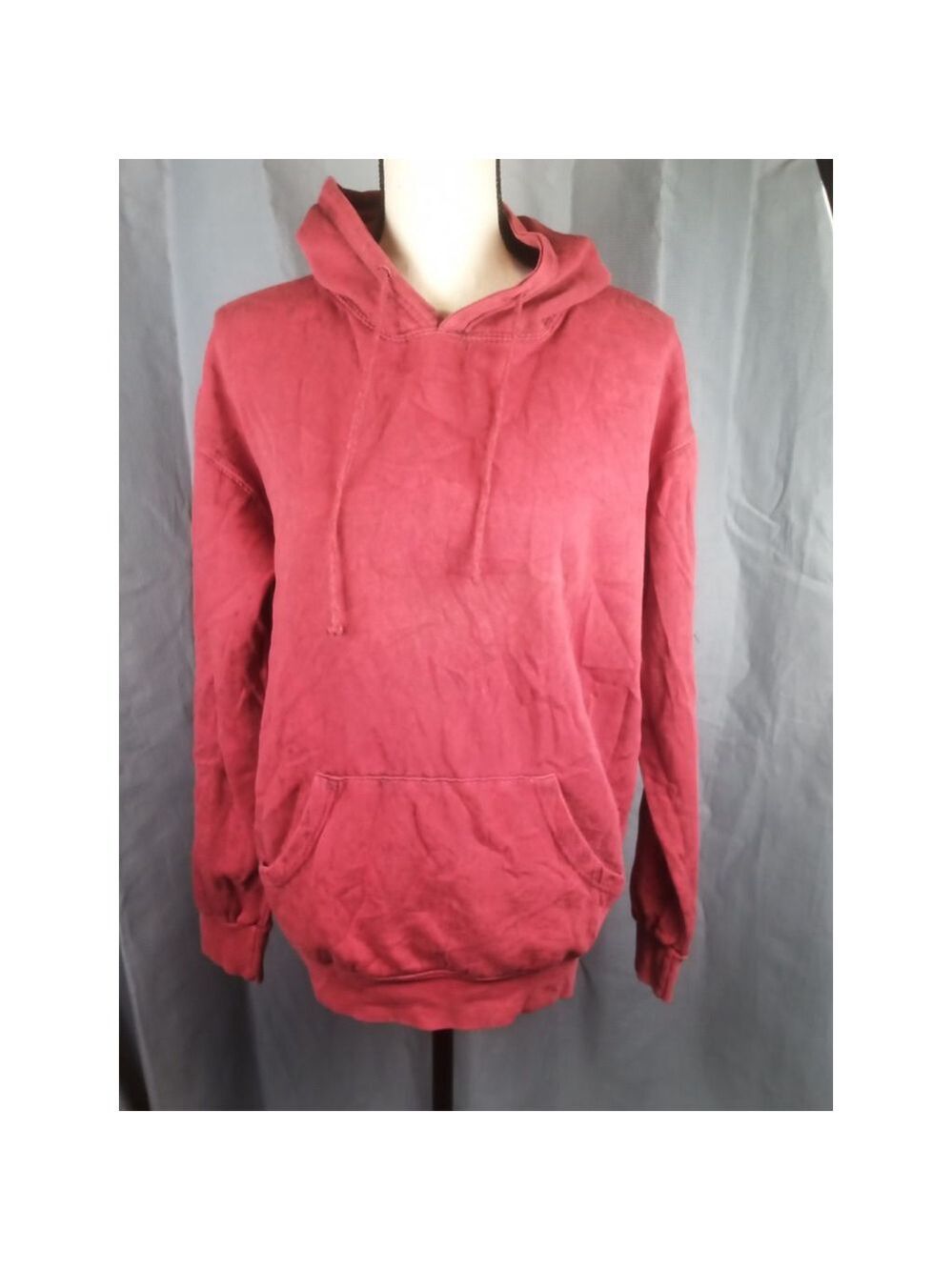 Colortone Red Mineral Wash Hoodie Women's Medium
